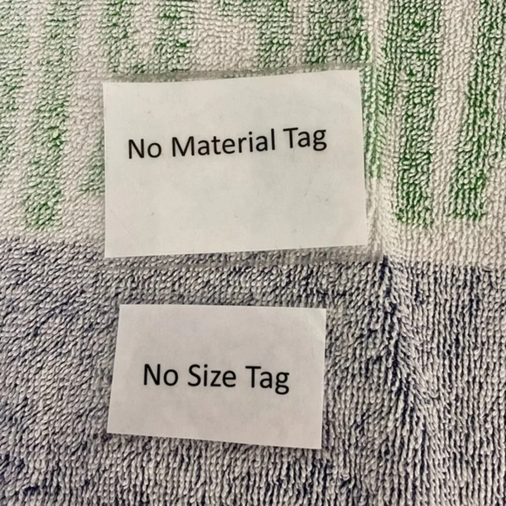 Vtg American‎ Eagle Beach Towel LOT of 2 Towels Terrycloth Palm Tree Graphic